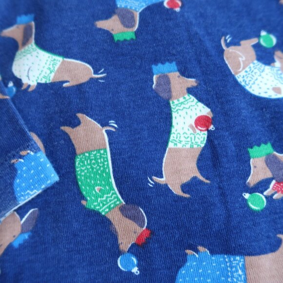 Baby Boden Sausage Dog Christmas Pajamas 6-9M - Picture 2 of 4